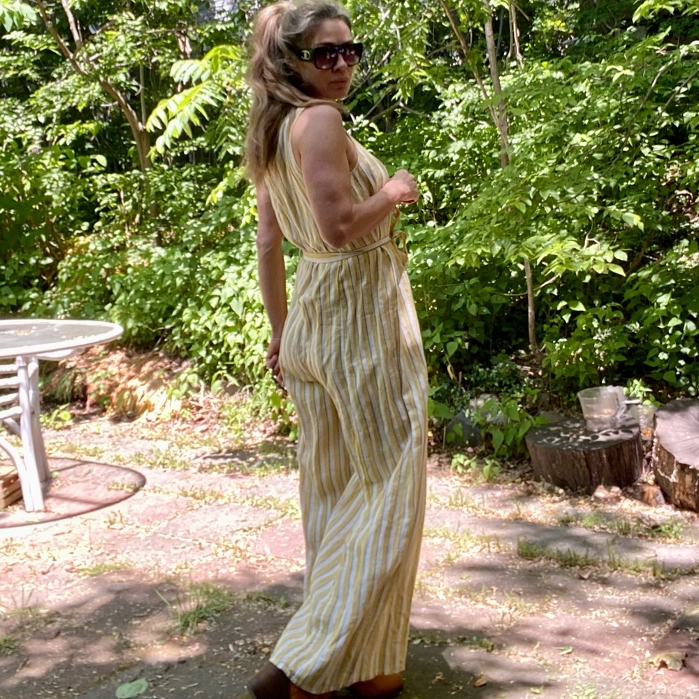 ARTISAN NY oversized linen jumpsuit Sz 4us - Picture 15 of 16